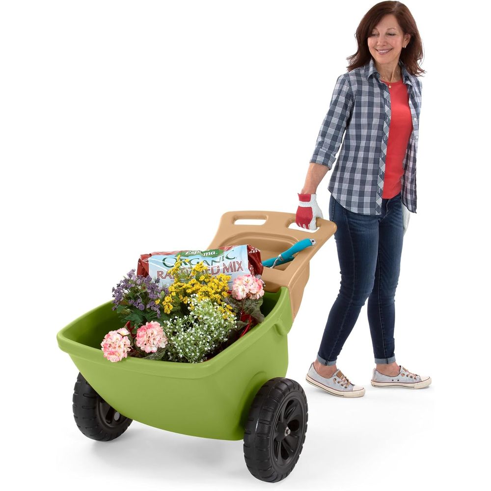 Gardening Tools Made In Usa - Durable Wheelbarrow with Garden Tool Storage