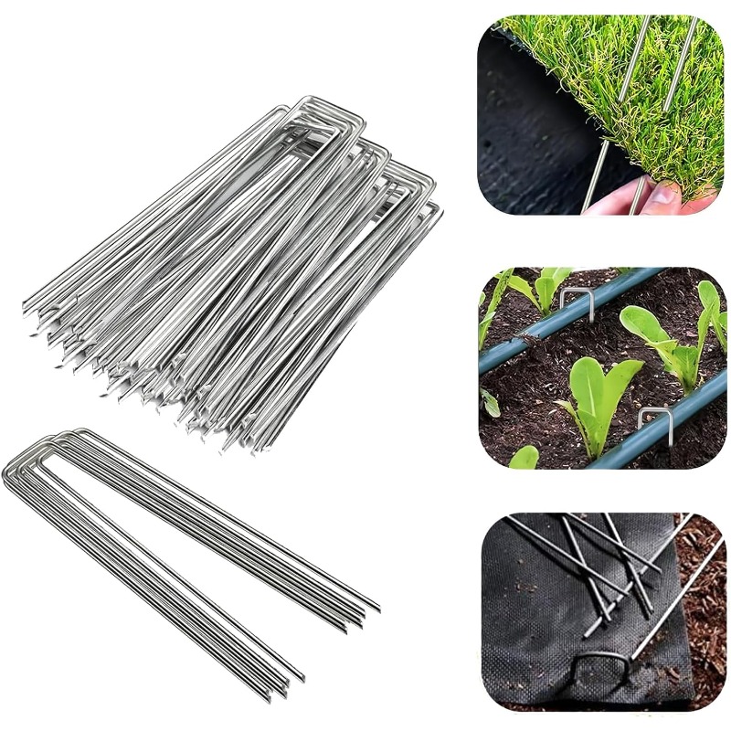 Gardening Tools Used For Weeding - 10 Pcs U-shaped Garden Nails Artificial