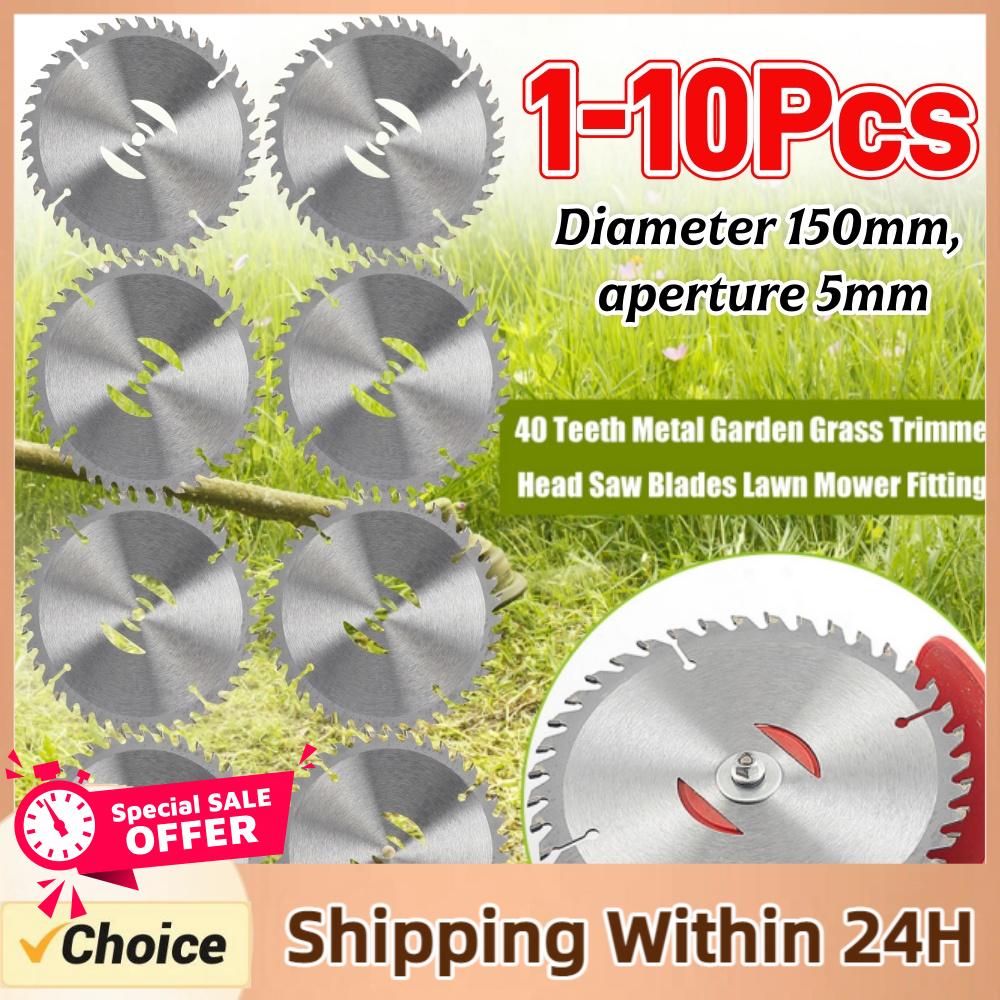 Gardening Tools Sharp - 1-10PCS Grass Trimmer Replaceable Blade 150mm
