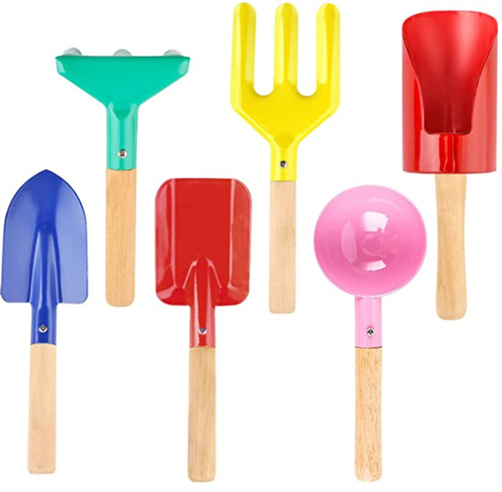Gardening Tools Kit For Kids - Colorful 6pcs Multifunctional Kids Gardening Tool