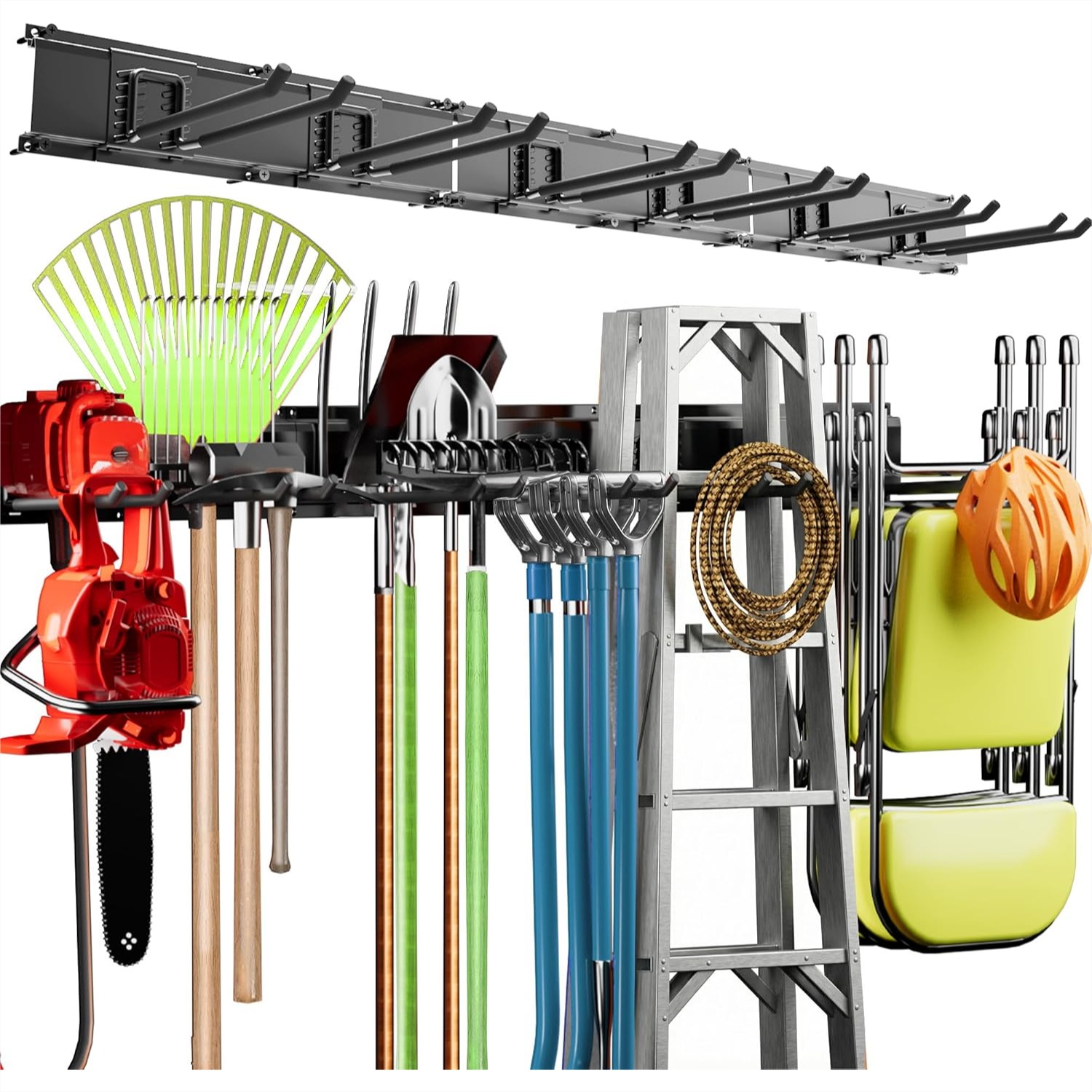 Gardening Tools Images - Wall Tool Organizer Rack 48 inch,