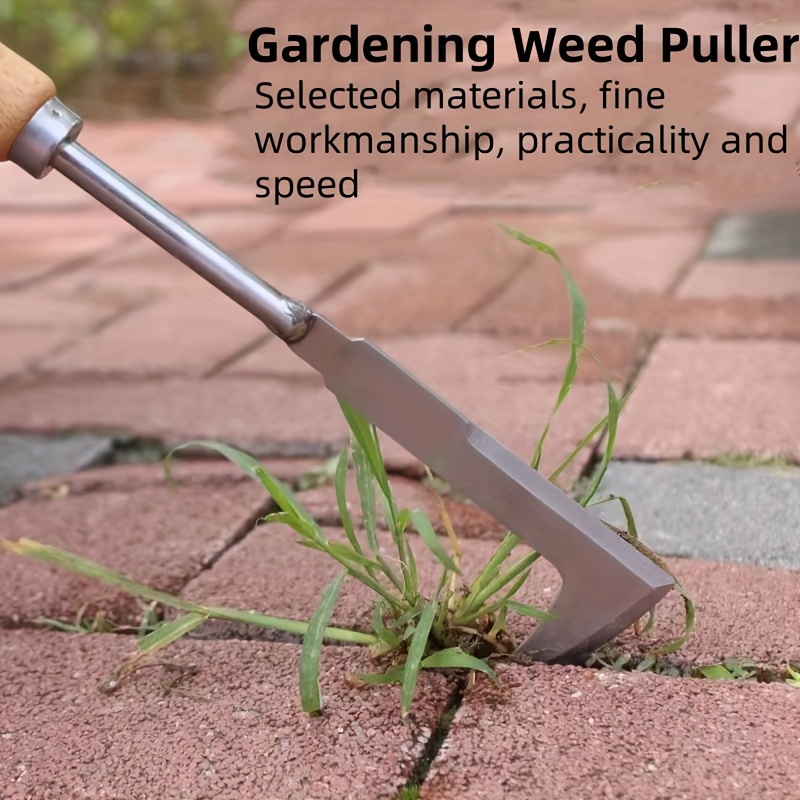 Gardening Tools Used For Weeding - Stainless steel gap weeding tool, L-shaped