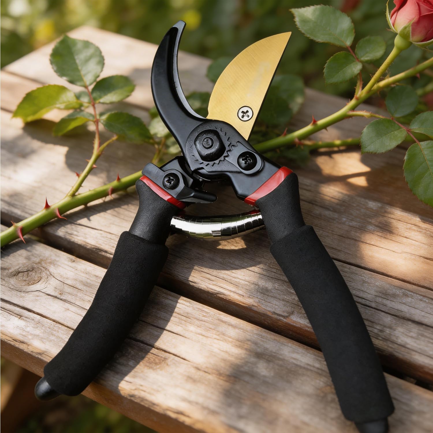 Gardening Tools Sharp - Heavy Duty Pruner Shears Ergonomic Non