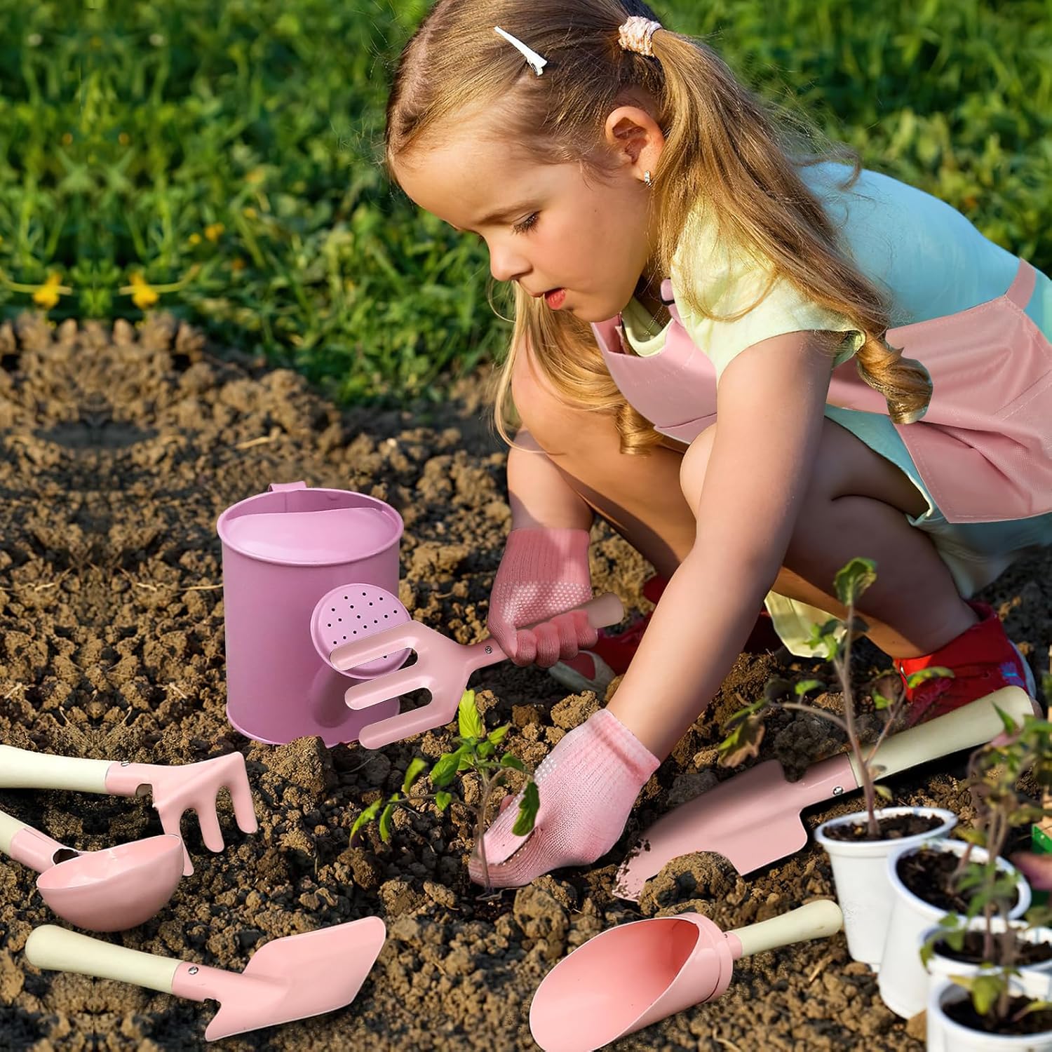 Kids Gardening Set 7 Pcs, Flor - Gardening Tools Kit For Kids review and price