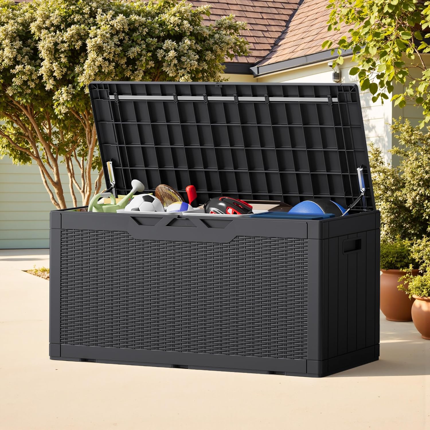 100 Gallon Outdoor Storage Box - Gardening Tools Images review and price