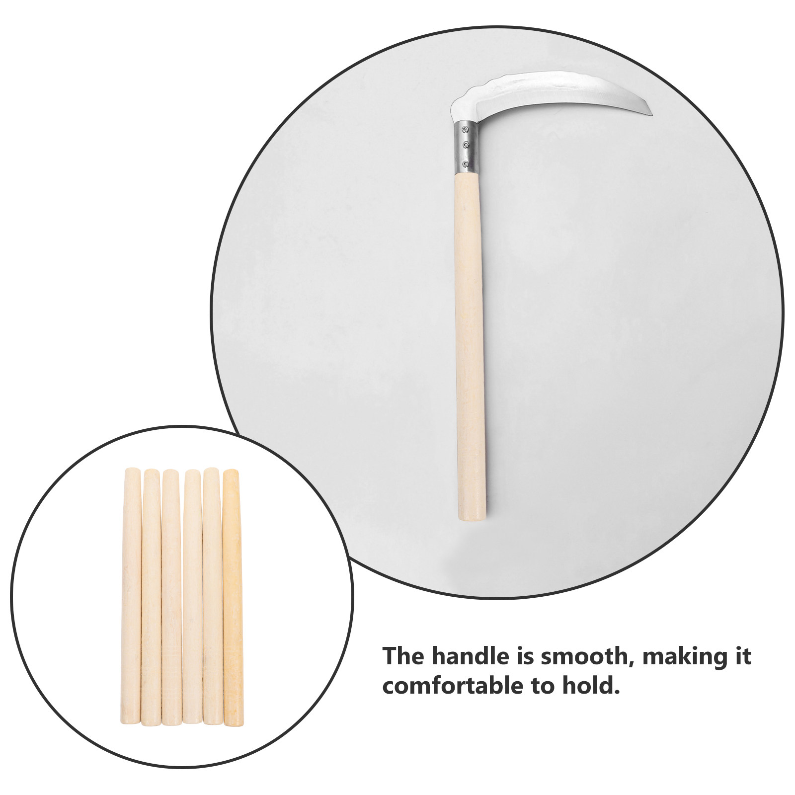 6Pcs Long Wooden Handle Set Fa - Gardening Tools Long Handle review and price