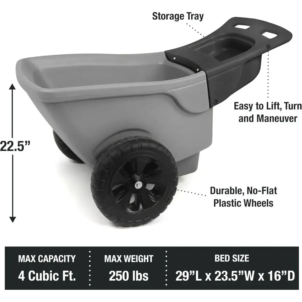 Durable Wheelbarrow with Stora - Gardening Tools Made In Usa review and price