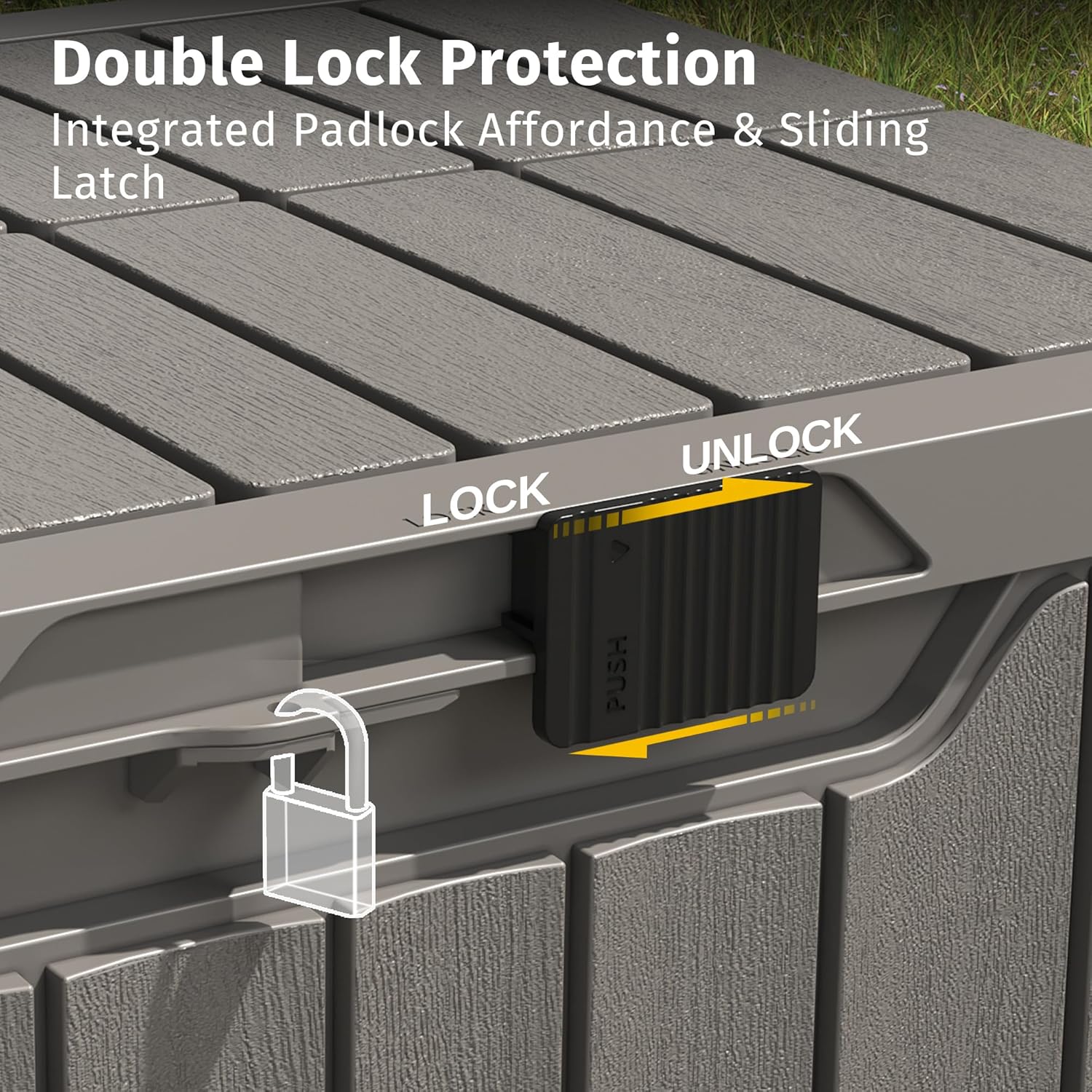 31 Gallon Outdoor Storage Box  - Gardening Tools Images review and price