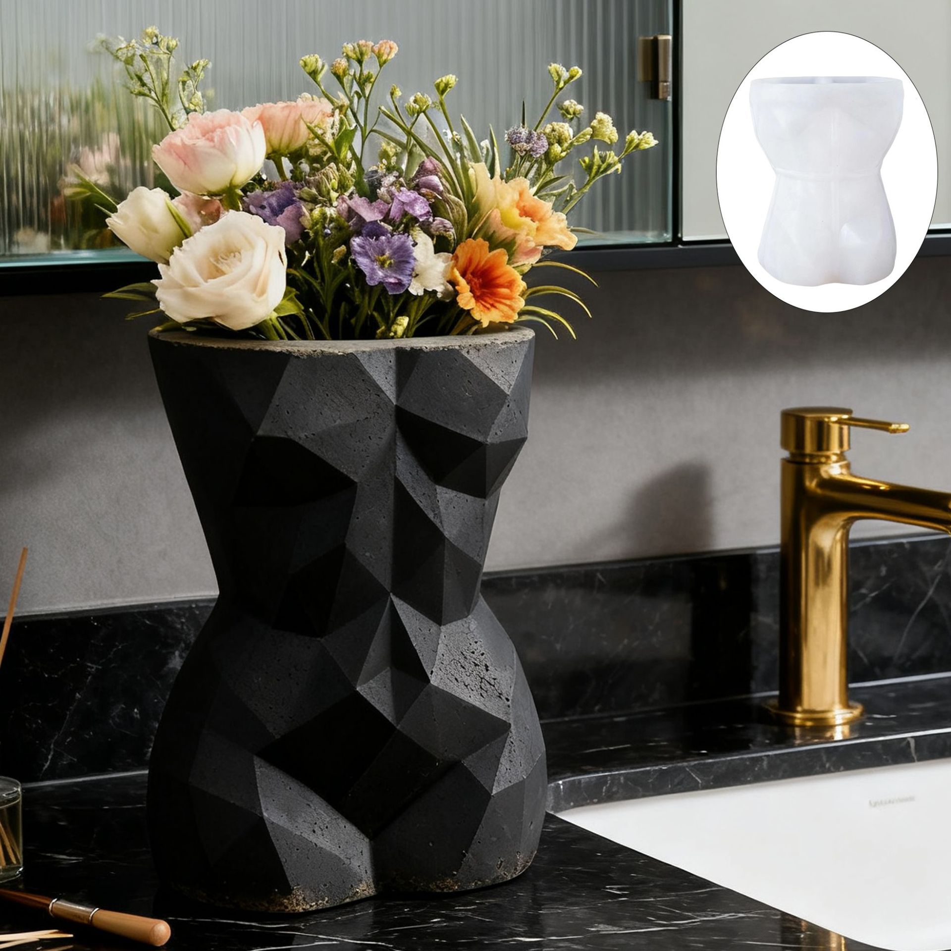 3D Geometric Female Body Flowe - Gardening Tools For Women review and price