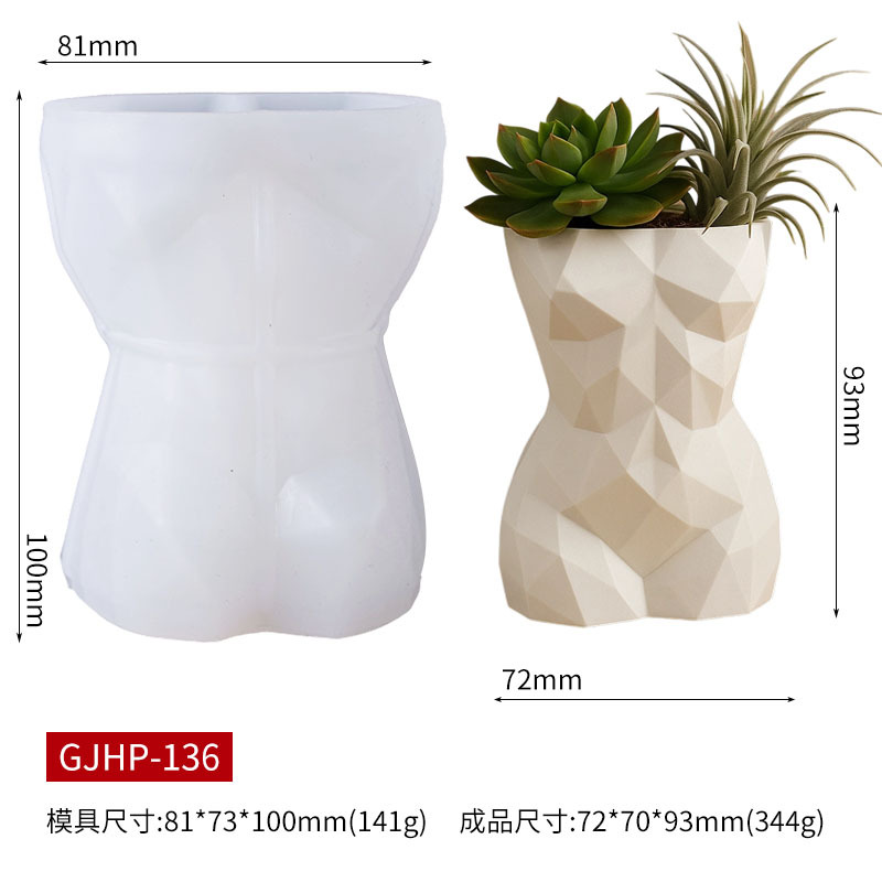 3D Geometric Female Body Flowe - Gardening Tools For Women review and price