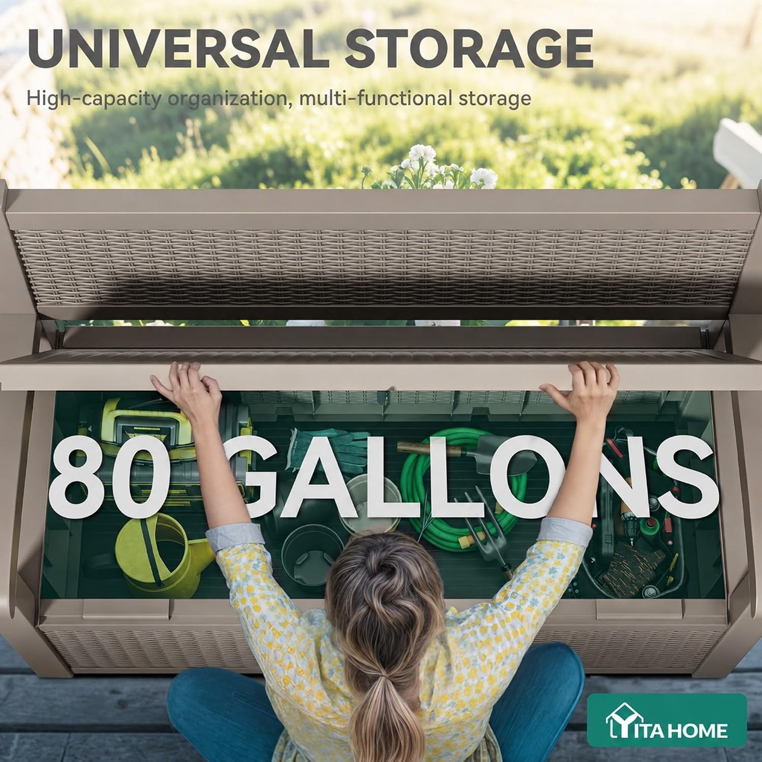 80 Gallon Storage Bench Deck B - Gardening Tools Images review and price