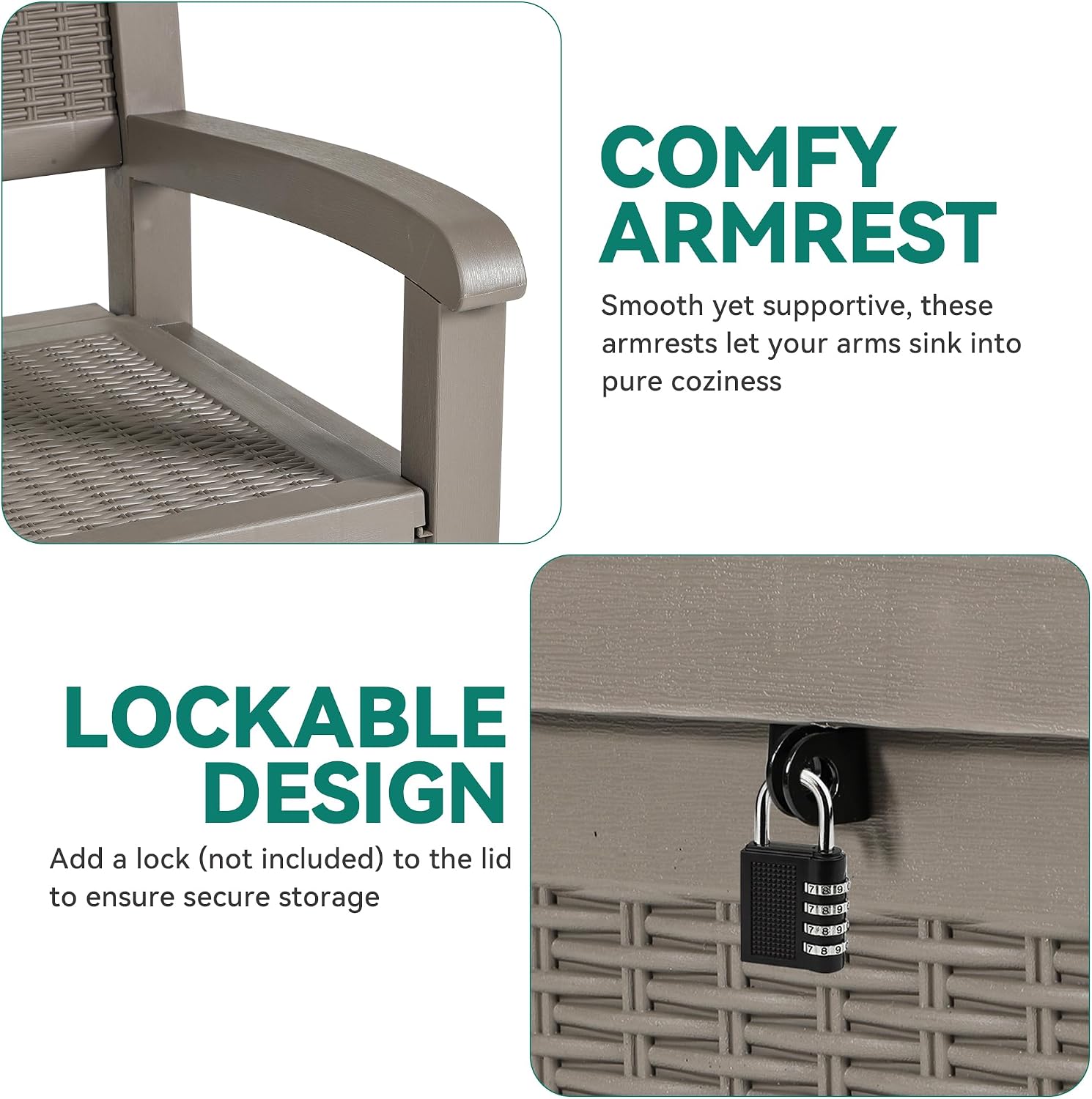 80 Gallon Storage Bench Deck B - Gardening Tools Images review and price