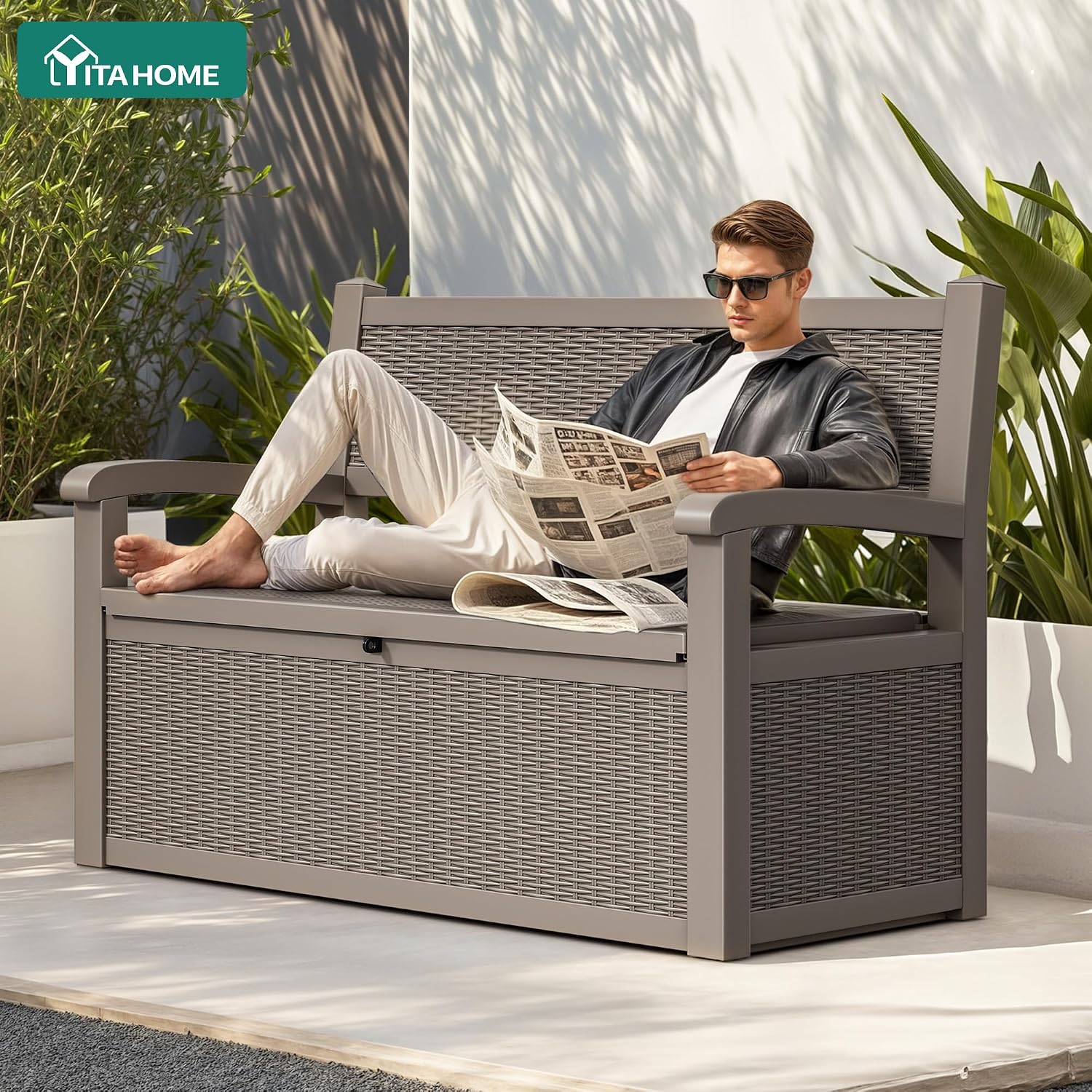 80 Gallon Storage Bench Deck B - Gardening Tools Images review and price