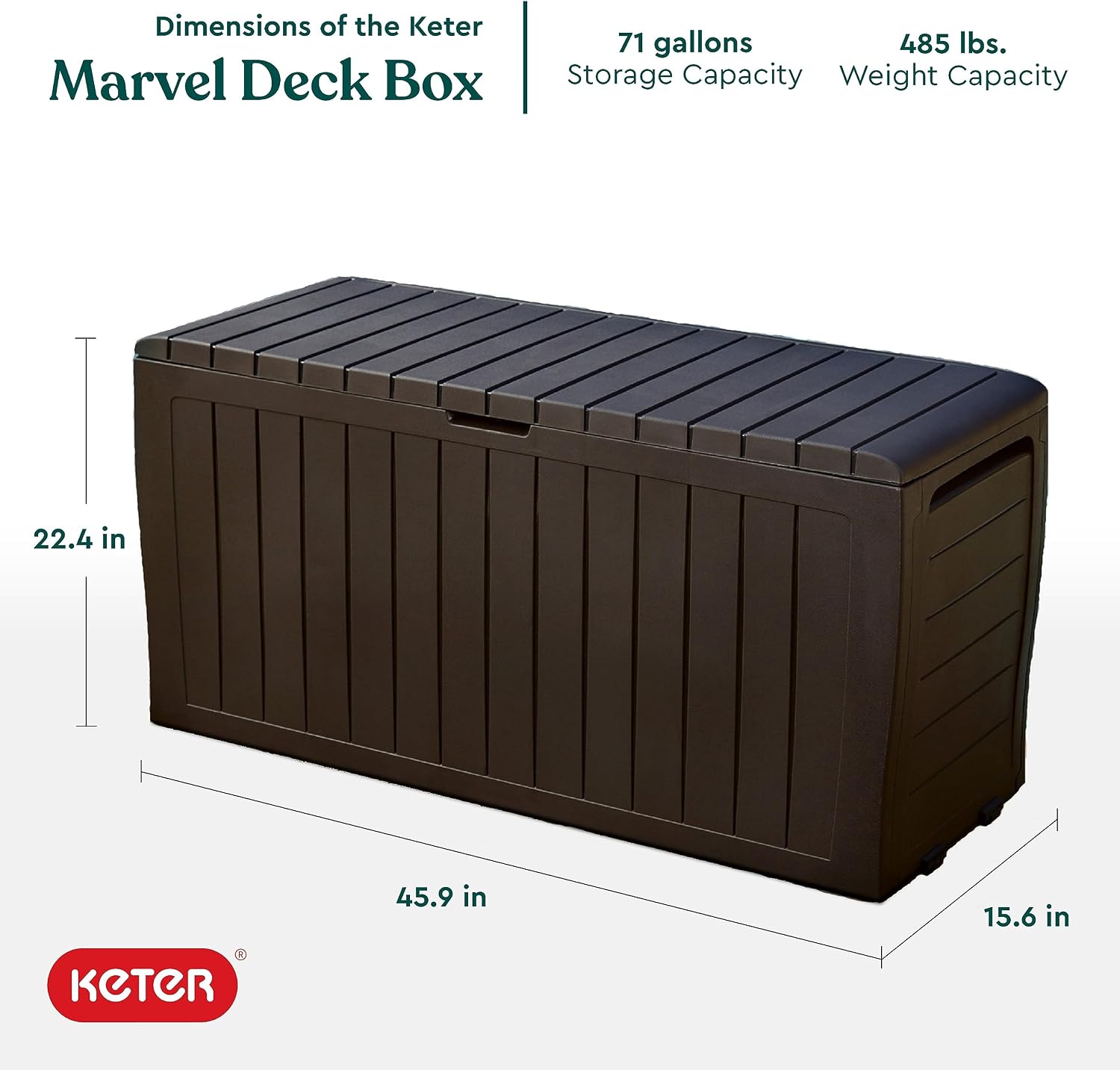 Keter Marvel Plus 71 Gal Resin - Gardening Tools Images review and price