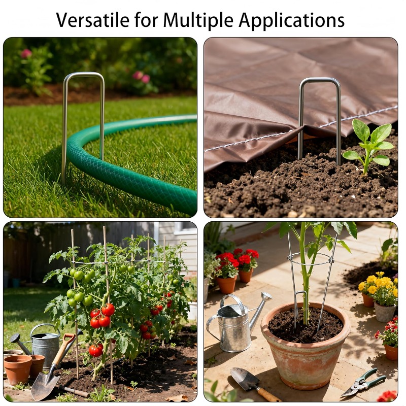 10 Pcs U-shaped Garden Nails A - Gardening Tools Used For Weeding review and price