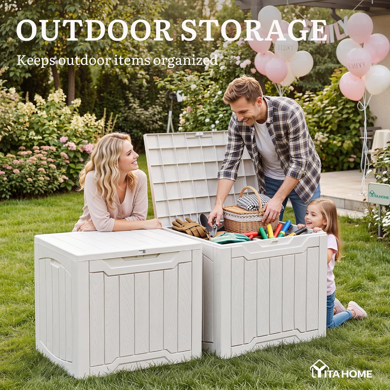 31 Gallon Deck Box Set of 2 Lo - Gardening Tools Images review and price