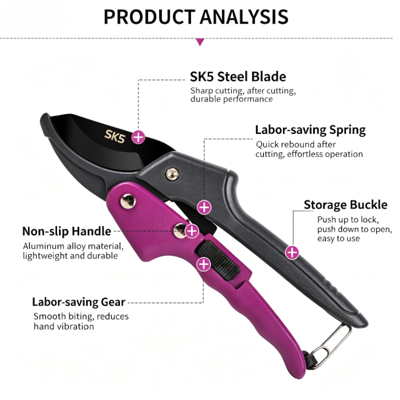 SK5 Gear Pruning Shears Portab - Gardening Tools Sharp review and price