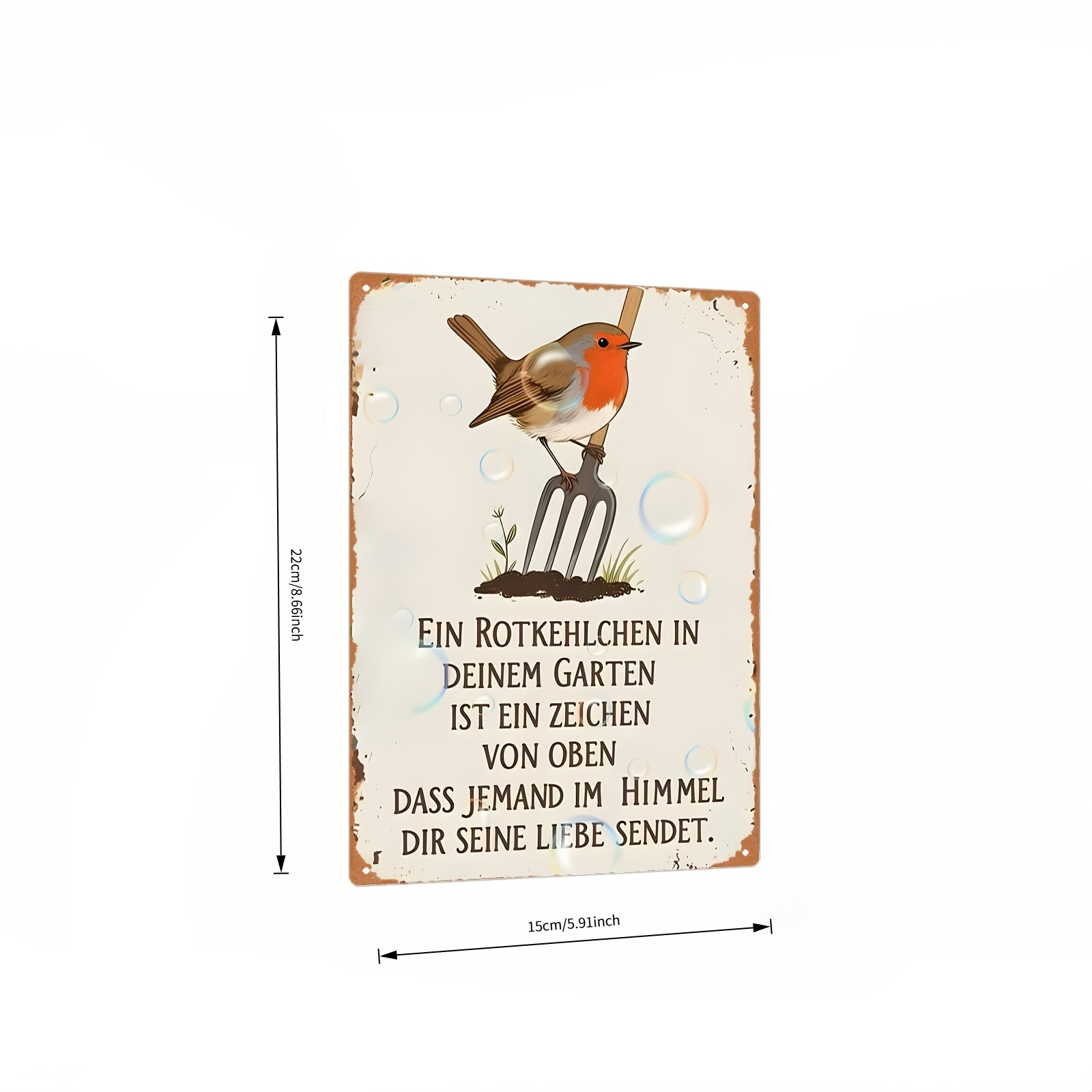 Vintage Wooden Sign Retro Bird - Gardening Tools German review and price