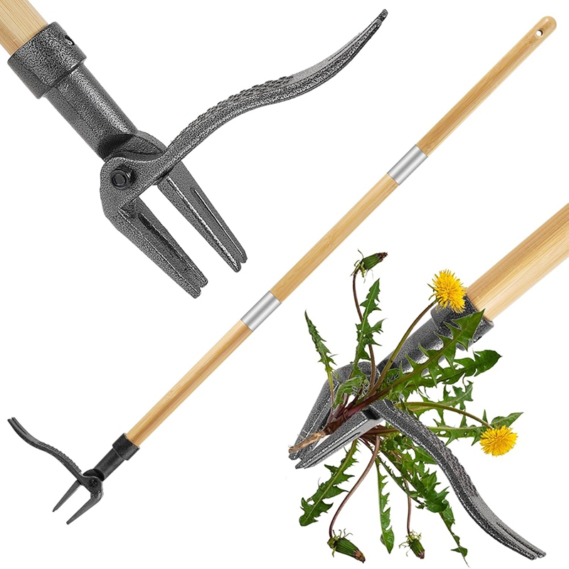 46 Inch Weed Puller Tool With  - Gardening Tools Long Handle review and price