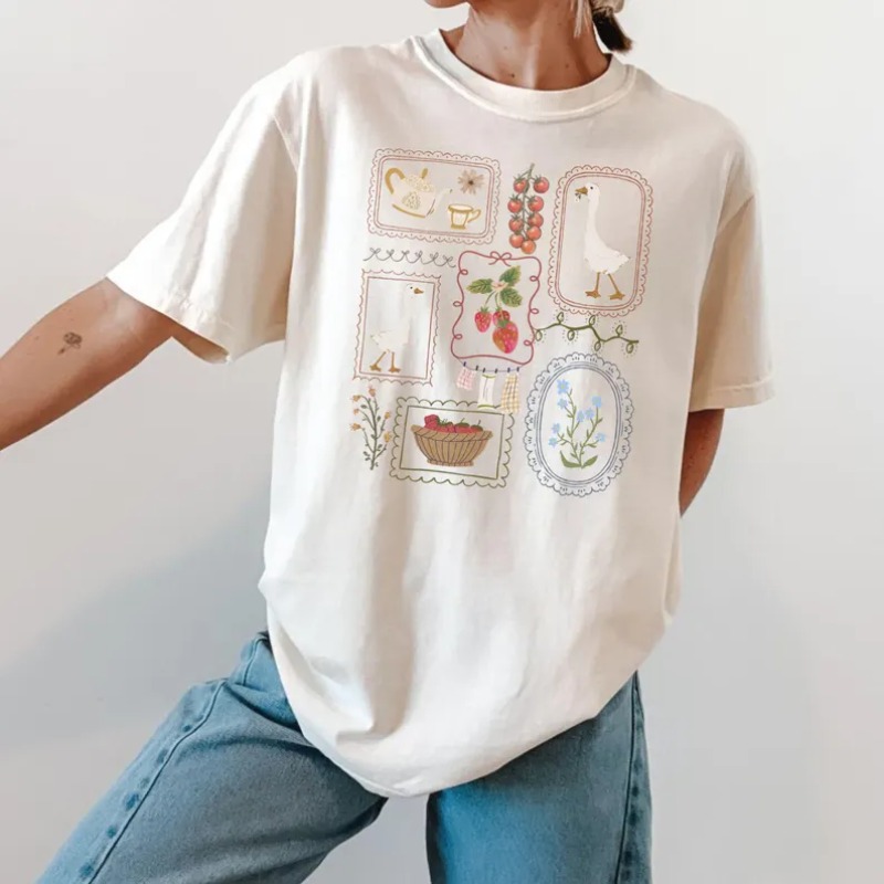 Country Style Print T-Shirt Wo - Junior Gardening Tools review and price