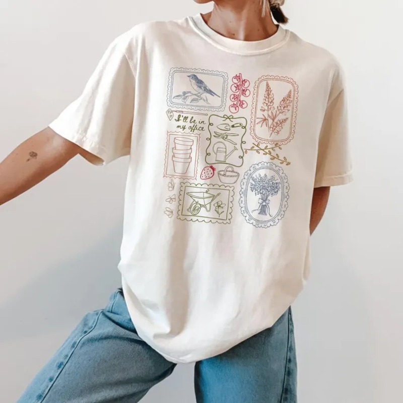 Country Style Print T-Shirt Wo - Junior Gardening Tools review and price