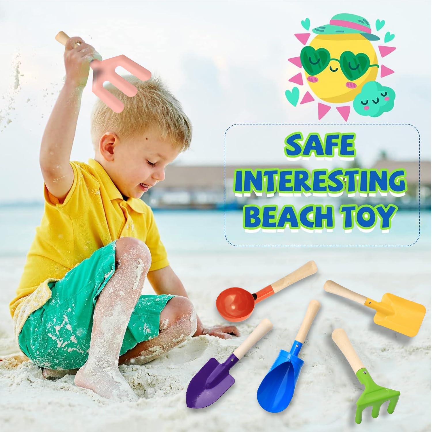 Colorful 6pcs Multifunctional  - Gardening Tools Kit For Kids review and price