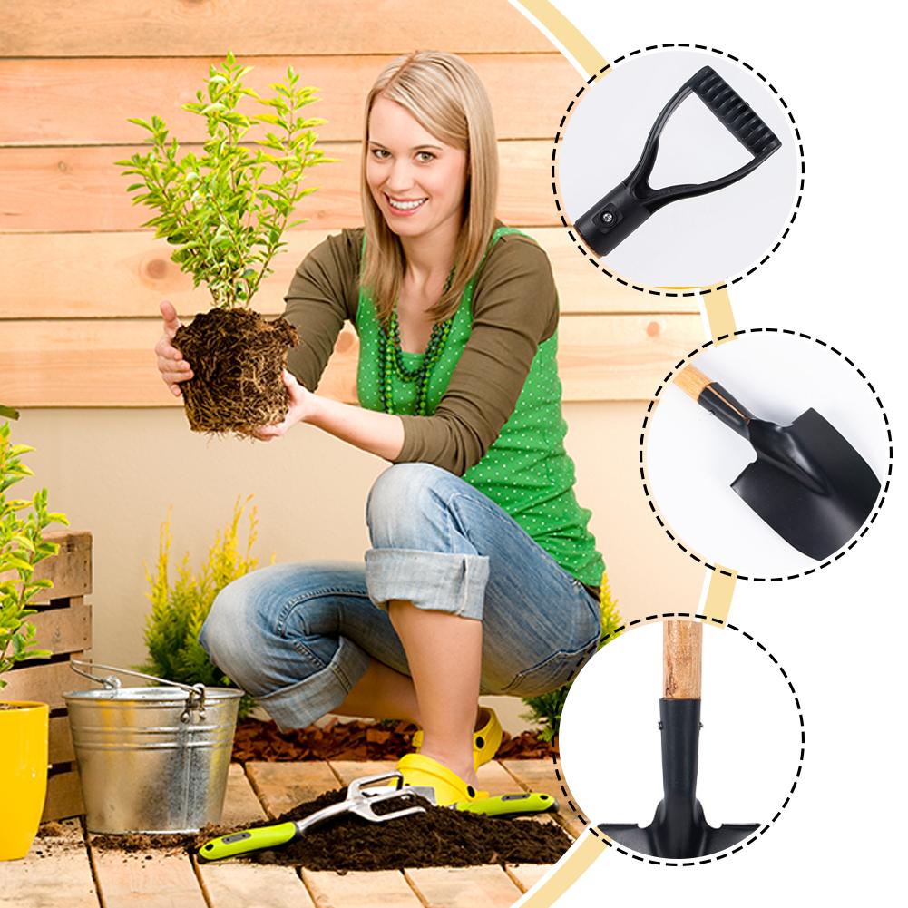 36cm Garden Shovel WIth Wooden - Gardening Tools Kit For Kids review and price