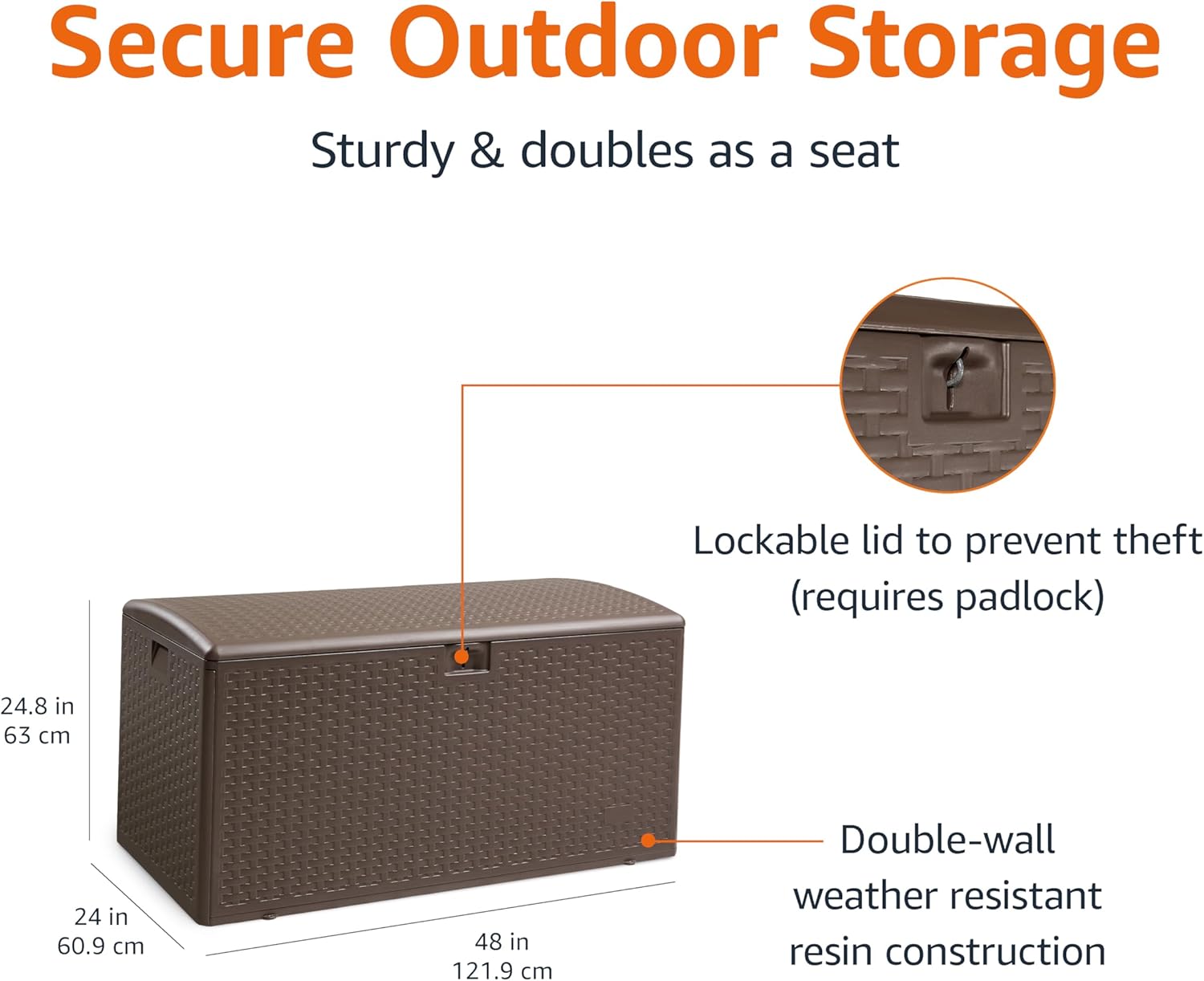 Outdoor Storage Deck Box 99 Ga - Gardening Tools Images review and price